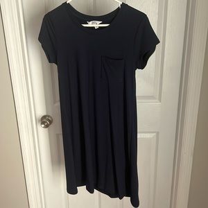 Market & spruce navy t-shirt dress with pocket Medium